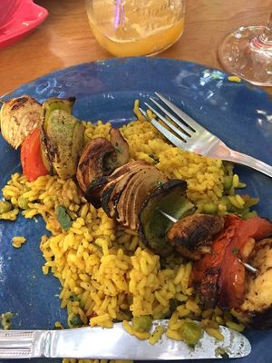 vegan souvlaki at Amalias Kitchen in Crete