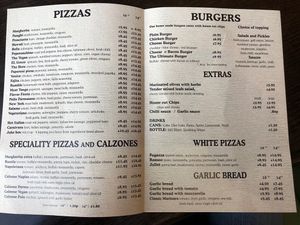 Menu April 2022  at Neo's Pizza in Douglas