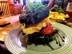 Omg! What a burger ! at Doko Demo V in West Burleigh