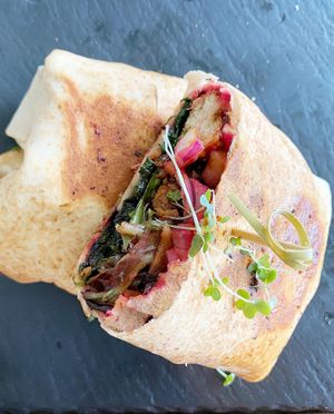 Greek wrap  at Doko Demo V in West Burleigh