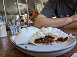 Bbq "pork" buns at Doko Demo V in West Burleigh