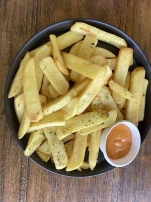 chips with sriracha mayo  at Doko Demo V in West Burleigh
