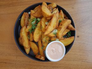 Crispy yummy wedges at Doko Demo V in West Burleigh