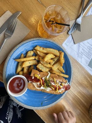 Kids menu - hotdog   at Doko Demo V in West Burleigh