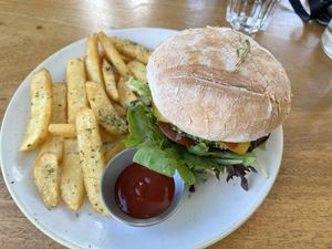 Mushroom burger   at Doko Demo V in West Burleigh