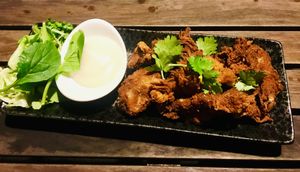 Vegan popcorn chicken  at Doko Demo V in West Burleigh