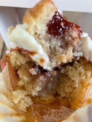 Strawberry churro cupcake from heaven ! at Cake Girl in Los Angeles