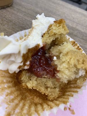 Inside the churro jam cupcake, more jam!  at Cake Girl in Los Angeles