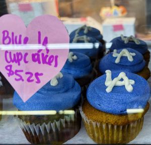 LA Dodgers cupcakes   at Cake Girl in Los Angeles