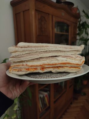 Sandwich de Miga at Spika Lion in Buenos Aires
