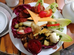 Vegan breakfast at Cafe Anna Blume in Berlin