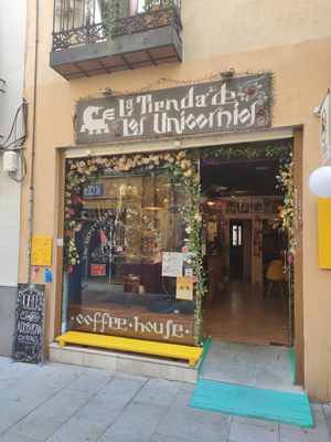Outside at La Tienda de Los Unicornios in Granada
