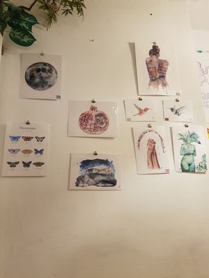 Local art at La Tienda de Los Unicornios in Granada