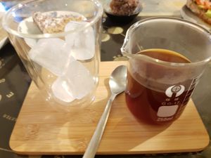 Filter coffee at La Tienda de Los Unicornios in Granada