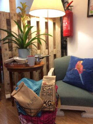 On a cold day ask us for a chai and a blanket. Coziness ensured! at La Tienda de Los Unicornios in Granada