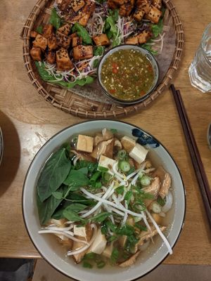 Vegan phò at Pink Lotus in Mullumbimby