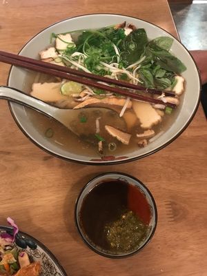 Vegan Pho at Pink Lotus in Mullumbimby
