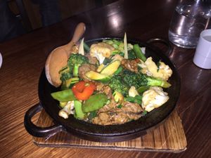 Mock beef hotpot at Vegie Mum in Fitzroy