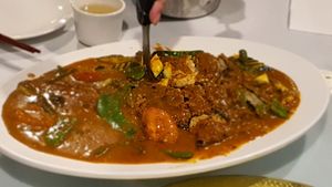 Veg Fish with Nyonya Source at Vegie Mum in Fitzroy