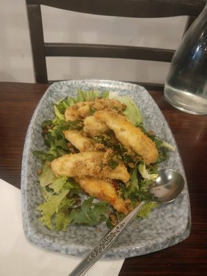 Mock prawns at Vegie Mum in Fitzroy