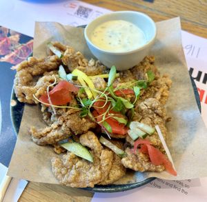 Hot teriyaki vegan chicken   at Wagamama in Brighton