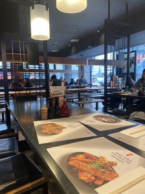 Inside  at Wagamama in Brighton