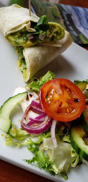 Avocado wrap at The Neb Cafe in St Johns