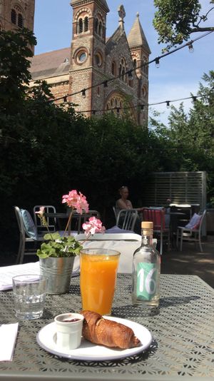 Vegan croissant  at NoMooMoo in St Albans