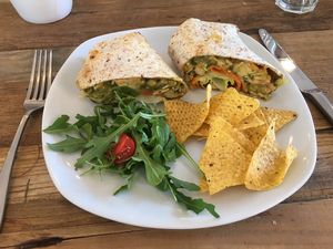 Curry Wraps at NoMooMoo in St Albans