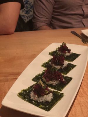 Beet maki at Fat Choi in Toronto