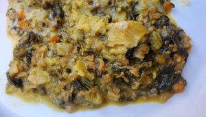 So-called vegan lasagna at Teamo Winebar Venice at Teamo in Venice