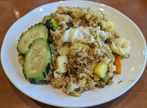 Pineapple Curry Fried Rice (without egg and tomato) at S&S Thai Kitchen in Kapolei
