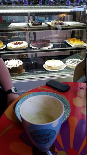 Pastry choices at Veg & Bake in Santiago