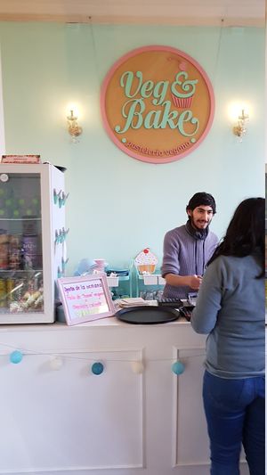Bar at Veg & Bake in Santiago