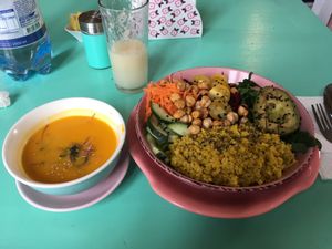 daily menu at Veg & Bake in Santiago