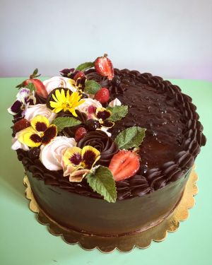 Chocolate cale at Veg & Bake in Santiago