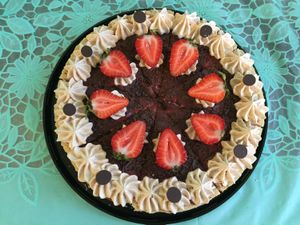 Castaña frutilla at Veg & Bake in Santiago