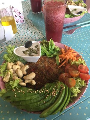 Sandwich al plato at Veg & Bake in Santiago