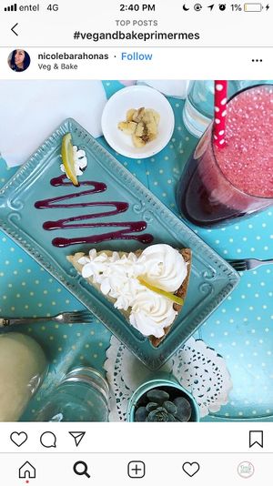 Lemon pie at Veg & Bake in Santiago