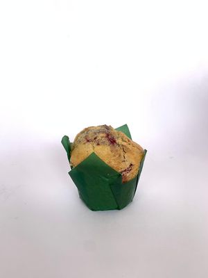 Muffin frambuesa at Veg & Bake in Santiago