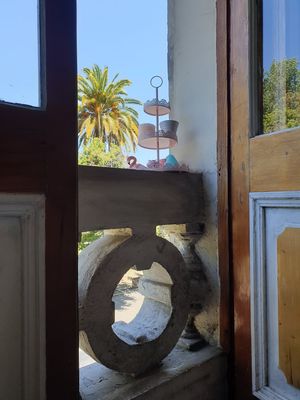 Nice and cozy touches at Veg & Bake in Santiago