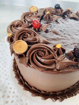 Torta chocoberries at Veg & Bake in Santiago