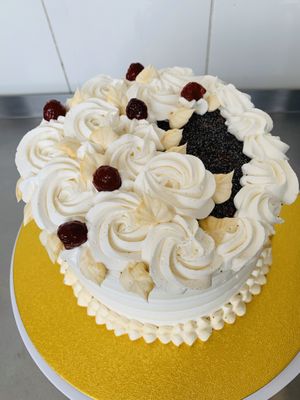 Torta amapola frambuesa manjar at Veg & Bake in Santiago