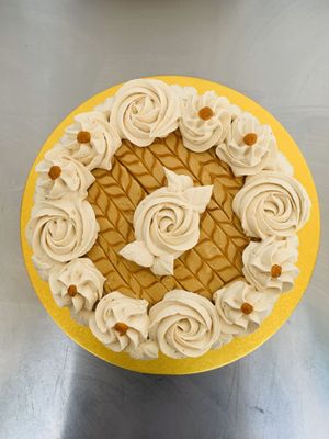 Lucuma manjar nuez at Veg & Bake in Santiago