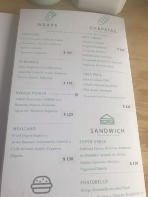 Yummy menu! at Plantivora in Leon