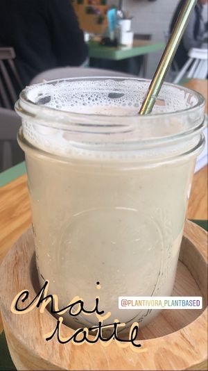 Chai latte  at Plantivora in Leon