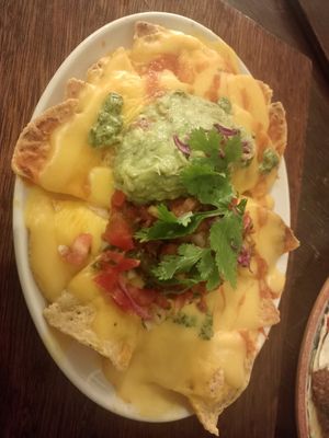 Vegan nachos with cheese and guacamole at The Fat Cactus - Gardens in Cape Town