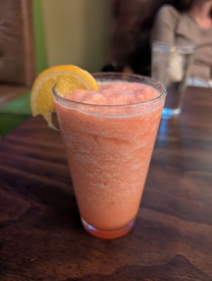 Mocktail (strawberry daiquiri) at The Fat Cactus - Gardens in Cape Town