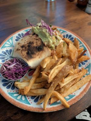Bean burrito at The Fat Cactus - Gardens in Cape Town