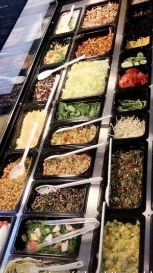 Salat bar at Bon Appetit in Copenhagen